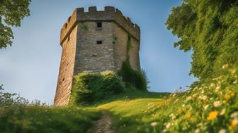der majestaetische bergfried im fokus Der majestätische Bergfried im Fokus