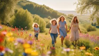 Familienausflüge durch blühende Landschaften