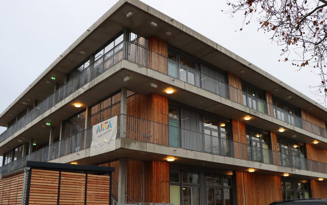 Gustav Brunner Schule in Ginsheim Gustavsburg zeigt neuen Schulbau mit Lernclustern