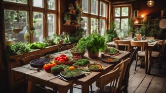 Permakultur und regionales Gemüse im Restaurant