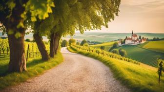 Romantische Pfade der Burgenlandschaft