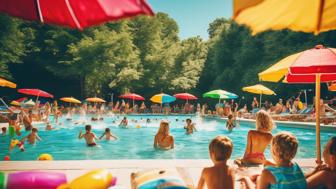 Sommerliches Badevergnügen unter freiem Himmel