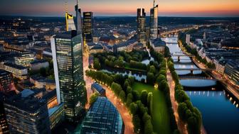 Zugang zur Innenstadt von Frankfurt